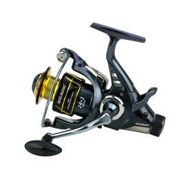 Accessoires All Metal 4.9: 1/5.2: 1 Spinning Visserij Reel zoetwater/zoutwater karper vissen haspel vooruit/post dubbele rem glad gieten haspel