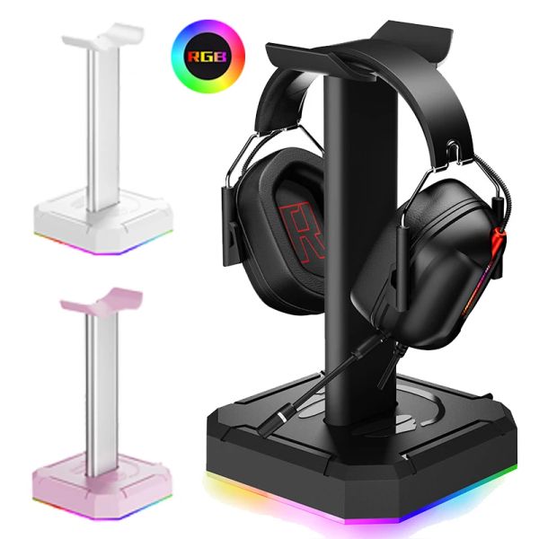 Accessoires en alliage d'aluminium universel Gamer casque cintre conception détachable RGB support pour écouteurs présentoir de bureau pour PUBG ordinateur Gamer