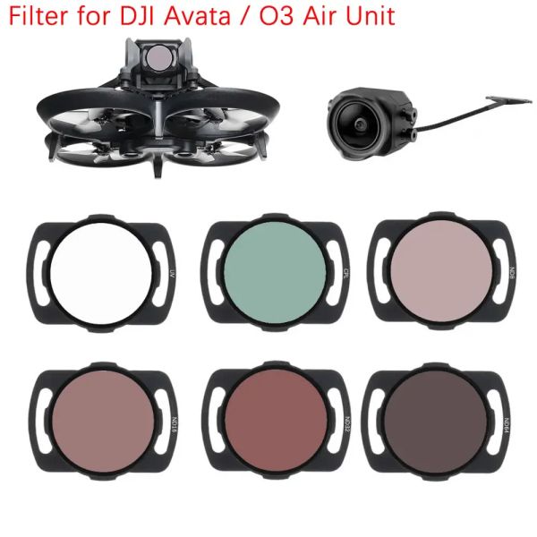 Accessoires Filtre d'alliage en aluminium Ensemble pour DJI AVATA FPV Lens Filtre Caméra Optical Verre ND8 / 16/32/64 CPL Filtres de polariseur