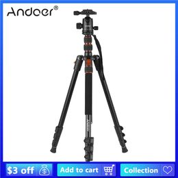 Accessories Andoer 2in1 Photography Tripod Monopod Stand 200cm Aluminium Alloy Rotatable Ball Head Carry Bag for DSLR Cameras Smartphones