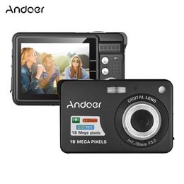 Accessoires Appareil photo numérique Andoer Caméscope vidéo HD 18 m 720p avec 2 piles rechargeables Zoom numérique 8x Antishake Écran Lcd 2,7 pouces
