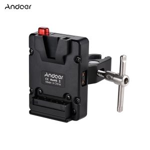 Accessoires Andoer Mini Nano Vlock Mount Battery voeding Adapter Plaat met een groot klem voor Mini Vmount Battery