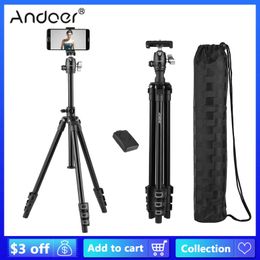 Accessoires Andoer Q160H Camera Statief met 360 Graden Panorama Balhoofd Afstandsbediening voor Canon Nikon Sony DSLR Camera Smartphones