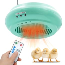 Accessoires Lampe chauffante intelligente pour animaux HighPower avec télécommande Équipement de chauffage de couvaison pour animaux de ferme de volailles à lumière chaude