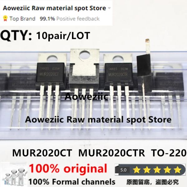 Accessoires Aoweziic 100% de haute qualité Cathode commune Mur2020ct Mur2020ctr à 220 Diode de récupération rapide 20A / 200V