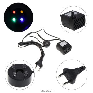 ACCESSOIRES Aquarium 220V 5W PULLE EU POMPE DE PUSSION DE L'EAU SUMMERIBLE LED PISQUE FOUNTAINE POISSON POLD POMPE Aquario Pompes à eau Fish Aquatic Pet Tool