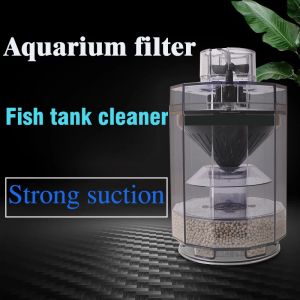 Accessoires Filtre d'aquarium Ultraquiet externe Aspiration Pan d'usage extérieur Automatique Excrément Filtre Circulation trois dans une pompe filtrante