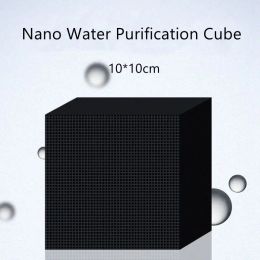 Accesorios Acuario Pecera Material de filtro Nano Purificación de agua Cubo Cultivo de bacterias Panal Carbón Desodorizante A pescado