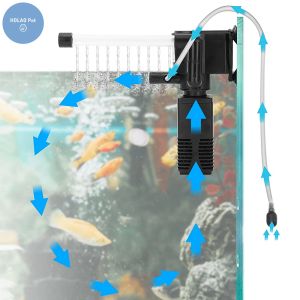 Accessoires pompe à eau d'aquarium filtre de circulation réservoir de poisson générateur d'oxygène bol à poissons tortue carpe méduse produits de pêche Purification
