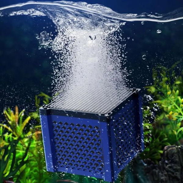 Accessoires Purificateur d'eau d'aquarium Cube Filtre d'aquarium Charbon Actif Forte Absorption de Filtration pour la Purification de l'eau d'étang d'aquarium