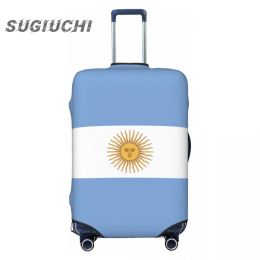 Accesorios Argentina Country Flag Luggage Cover Mutasa de viajes Accesorios de viaje Impreso Tapa del polvo elástico Bolsa de carro Protective