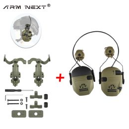 Accessoires Arme Next Tactical Headset Military Hunting Shooting Noise Amélioration des écouteurs pour casque Fast Helmet Wendy Mlok Arc