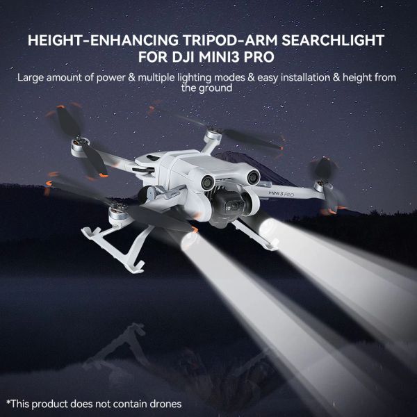Accessoires Arm Projectlight adaptés à DJI Mini 3 Pro Dual Electric Lighting Let Wrone Drone Accessoires