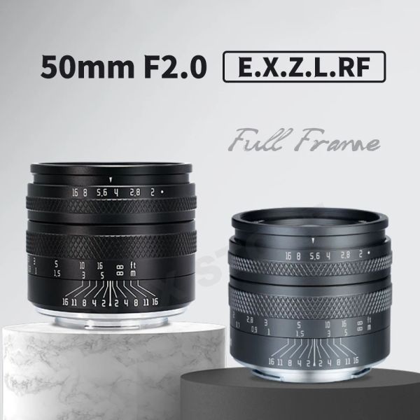 Accessoires Asthori 50 mm f2.0 grande ouverture manuelle à cadre complet compatible avec lea caméra sans miroir Leica / Panasonic / Sigma