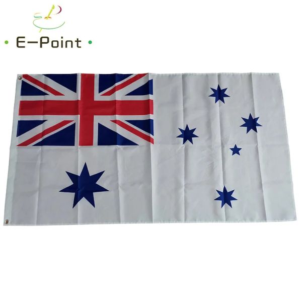 Accessoires Drapeau australien blanc Australie Naval 2 pieds * 3 pieds (60 * 90 cm) 3 pieds * 5 pieds (90 * 150 cm) Décorations de Noël pour bannière de maison