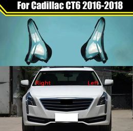 Accessoires boîtier automatique capuchons de phares pour Cadillac CT6 20162018 couvercle de lentille de phare avant de voiture abat-jour couvercle de lampe coque en verre