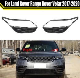 Accesorios Estuche de luz para lámpara de coche para Land Rover Range Rover Velar 2017 ~ 2020 Cubierta de lente de faro delantero Pantalla de lámpara Tapas de vidrio Carcasa de faro