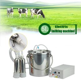 Accessoires Automatisch 5l koemelkmachine Milker Elektrische pulsatie voor boerderij geiten schapen vacuüm pomp emmer fokkersuitrusting