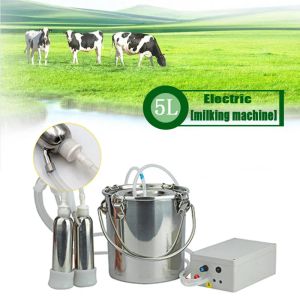 Accessoires Automatique 5l Machine de traite de vache Machineur électrique Pulsating pour les équipes de reproduction de pompe de moutons de chèvre de la ferme