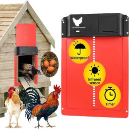 Accessoires Automatische Kippenhok Deur Voor Opener Gevogelte Boerderij Dieren Accessoires Kooi Eend Huisdier Vee Apparatuur Kippenhok Deur Tool