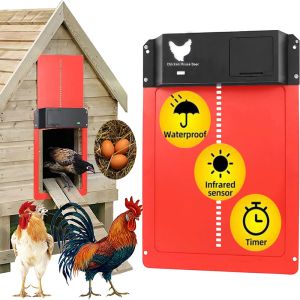 Accesorios Puerta automática de gallinero para abridor, accesorios para animales de granja avícola, jaula, pato, equipo para ganado, herramienta para puerta de gallinero
