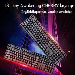 Accessoires Awaken Keycaps Cherry Profile Dye Sub PBT Keycap pour GMK Cherry MX Switch 61/64/68/84/836/96/980/87/104/108 Clavier mécanique