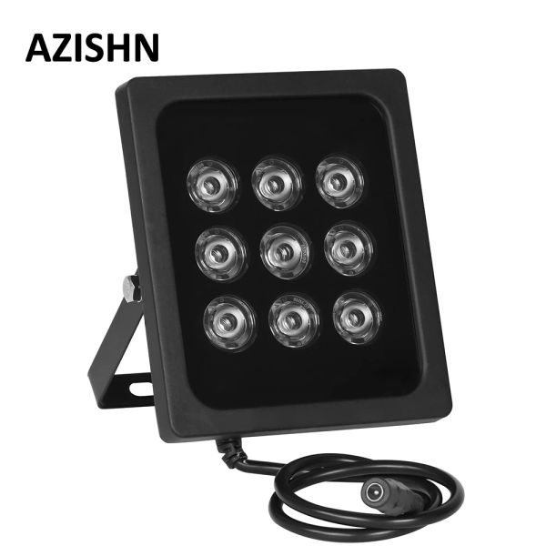 Accesorios Azishn CCTV 9pcs LED de matriz IR IR ILLUMINADOR IR IR Luz al aire libre CCTV Luz nocturna Visión nocturna para CCTV Camera de vigilancia