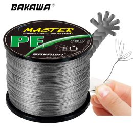 Accessoires Bakawa Carp Fishing Line 9 Strons Traided Japan Multifilament Sea Seawater PE fil 300/500 / 1000m Strong durable tacle lisse