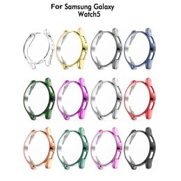 ACCESSOIRES BANDE BANDE pour Samsung Galaxy Watch 5 44 mm 40 mm Couverture complète Bumper pour Samsung Watch5 Protecteur de protection Protecteur d'écran de couverture de protection