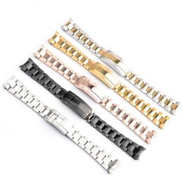 Accessoires Bracelet SOLEX réglage fin tirer les dents Bracelet montre ceinture en acier solide sous-marinier eau fantôme Bracelet pour 20 21MM300z