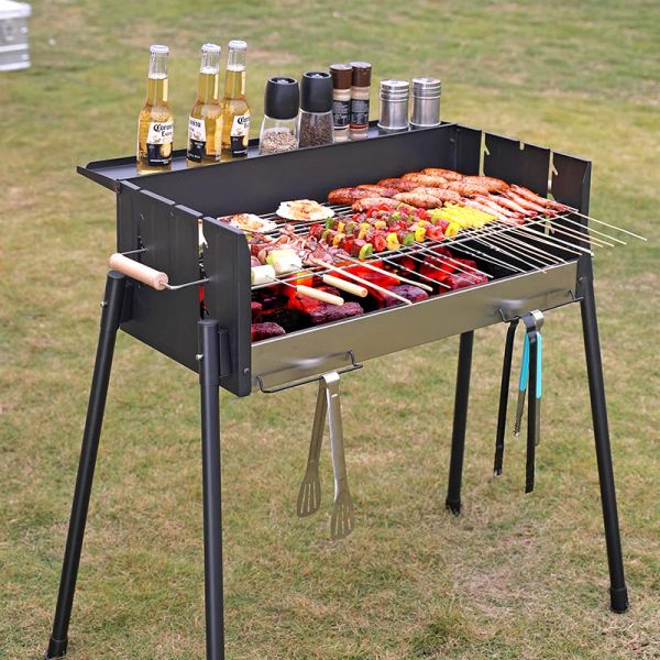 Accessoires Barbecue fourreau de ménage barbecue grill extérieur sans fumée barbecue charbon de bois barbe à barbecue portable du barbecue fourrure outils