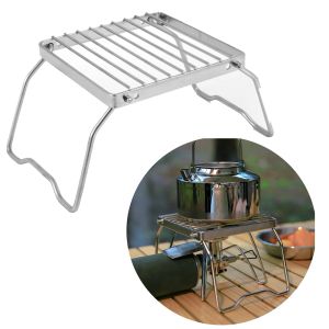 Accessoires Barbecuetraining Gereedschap BBQ Folding Grill Gas Outdoor Home Duty draagbare mini campfire voor kampeerpicnic rooster roestvrij staal