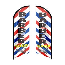 Accessoires pour salon de coiffure, drapeau en plumes, bannière de plage personnalisée, Promotion extérieure pour la publicité commerciale, livraison gratuite