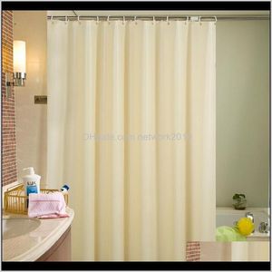 Accessoires Bad Tuin Drop Levering 2021 Paars / Beige Dikke Peva Douchegordijn Hoge Kwaliteit Waterdichte Mold Proof Solid Color Bathroom C