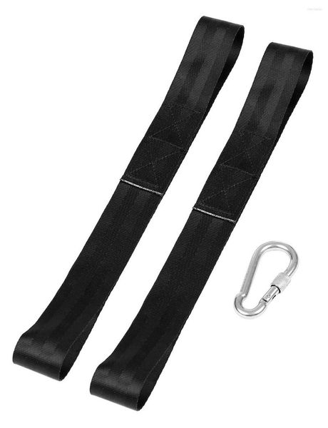 Accesorios Kit de correa de ancla de cuerda de batalla con 2 correas de nailon reforzadas de alta resistencia 1 mosquetón de acero inoxidable Clip gimnasio en casa Fitness