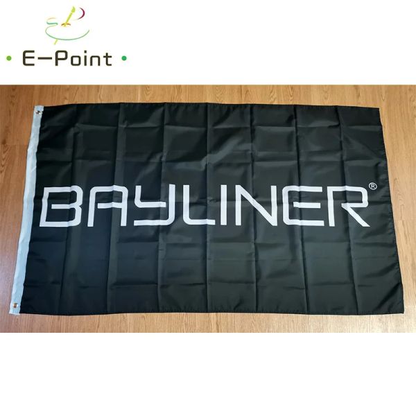 Accessoires Bayliner bateaux drapeau noir 2 pieds * 3 pieds (60*90 cm) 3 pieds * 5 pieds (90*150 cm) taille décorations de noël pour la maison drapeau bannière