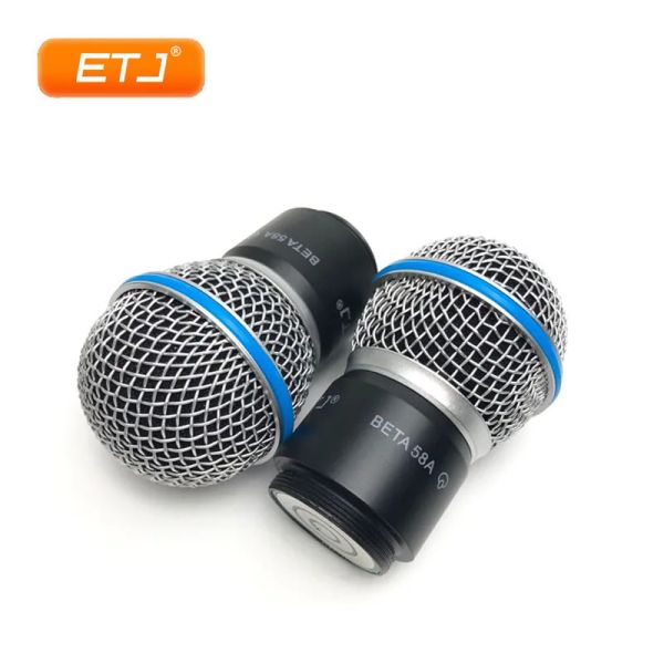 Accesorios Beta58 Beta58A Cartucho de la rejilla Cabeza de la pelota inalámbrica Cápsula de micrófono UHF Reemplazo para SLX24 PGX24 SLX2 PGX2