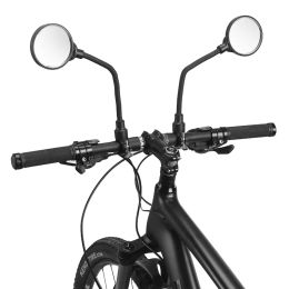 Accessoires Bicycle StandscheBar Achteraanzicht Mirror Reflector 360 ° hoek Verstelbare spiegels Flexibele motorfiets Mountain Bike Veiligheid Mirror