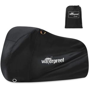 Accessoires Couverture de vélo pour 1 ou 2 vélos 210T étanche à vélo extérieur Storage Protecteur Rain Soleil UV Dust Proof Bicycle Cover