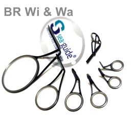Accessoires Br Wi Wahigh Quality Sea Guide Kit, roestvrijstalen ring, 1 set, 7 stcs reparatie visstanggids, 1,7 g per set