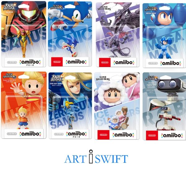 Accessoires New Nintendo Amiibo Figure Samus Richter Simon Ness Mega Man Super SMASH Série