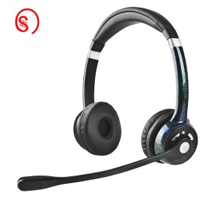 Accesorios auriculares de teléfono BT202Wireless Bluetooth5.0 con reducción de ruido Center auricular PC/teléfono/micrófono auriculares doble orejas