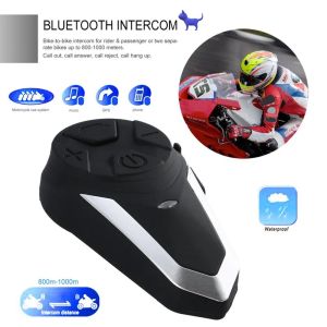 Accessoires BTS3NS 1000M MOTOROCHE BT Interphone Motorbike Casque sans fil Bluetooth Intercom FM CASSET PORTABLE MINI INTERPHONE