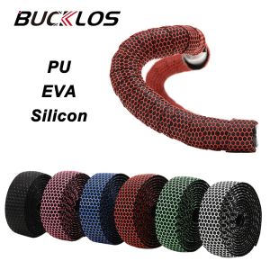 Accessoires Bucklos Bicycle Standbar Tape Silicone Road Bike Tapes Anti Slip Perforeerde riemgreep Balk Demping Wikkel Cycle -accessoires