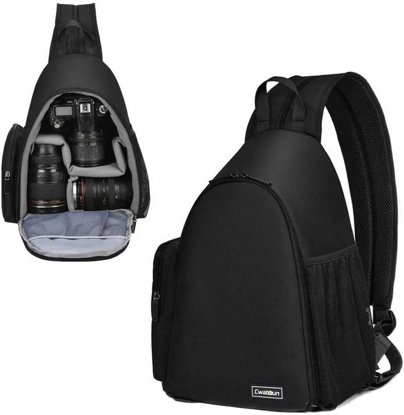 Caden Professional Dslr Camera Bag Sac à dos pour appareil photo étanche pour appareil photo numérique Sac à bandoulière pour appareil photo vidéo Sony Canon Nikon