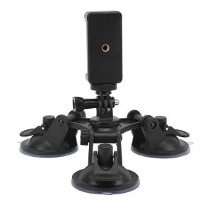 Accessories Camera Accessoires Tripod Sugod Cup Holder sterke adsorptieauto triple SUNTion Cup Mount For Action Camera's Mobiele telefoons