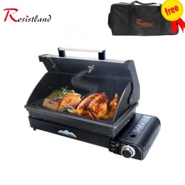 Accessoires Camping Multi-Gas Grill Portable BBQ POVE GRILL PLACHING CHARCOAL OUTDOOR EN SEUR SEUR SAULLAGE GRILL