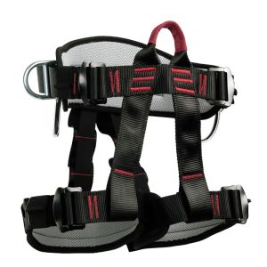 Accesorios Cinturón de seguridad para acampar 25kn Escalada en roca al aire libre Ampliar entrenamiento Arnés de medio cuerpo Suministros de protección Equipo de supervivencia