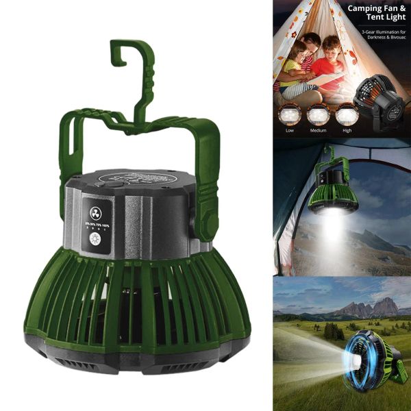 Accessoires Camping Tent ventilateur léger Lantern Plafond venti