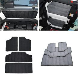 Accessoires Autodak Warmte-isolerende Katoen Voor 4 Deur Zwarte Auto Interieur Accessoires Fit Voor Jeep Wrangler 20122016
